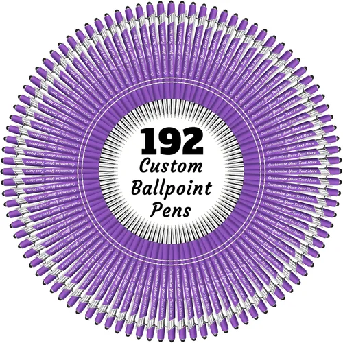Vista 24 de 12 bolígrafos personalizados a granel, bolígrafos personalizados con grabado personalizado con nombre o texto, regalo ideal de aniversario