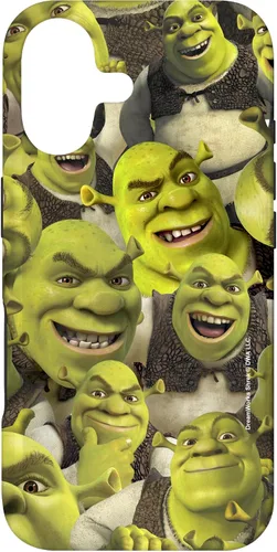 Vista 32 de Funda para iPhone 16 Shrek Group Shot Faces
