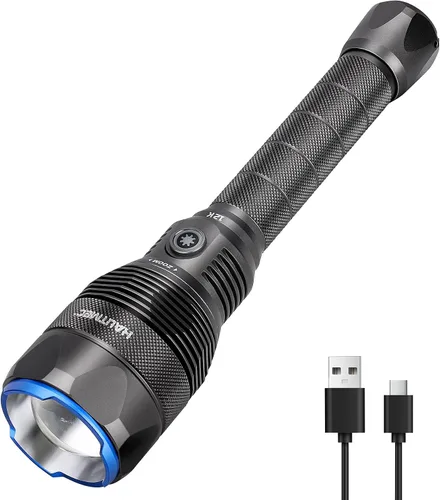 Vista 11 de HAUTMEC Linternas LED recargables de 500 lúmenes altos, linterna magnética súper brillante, mini linterna impermeable, 3 modos, linternas pequeñas