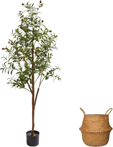 Vista 13 de Feng Shui Quartz Crystal Money Tree Bonsai Style Decoration for Luck and Wealth (Green)