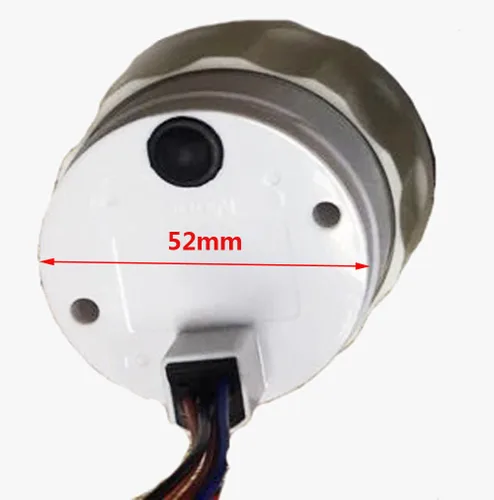 Vista 2 de SAMDO 7 Luz Trasera Universal Voltímetros de 52mm Medidores de Voltaje 8-16V para Barco, Yate, Auto, Motor Home, Camión