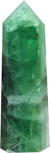 Vista 19 de Torre Obelisco de Piedra de Sangre de África Grande Varita de Punta de Cristal Curativo Natural de 6 Facetas Reiki Meditación Decoración del Hogar