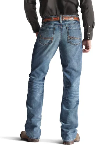 Vista 2 de Ariat Jeans M4 de tiro bajo con corte de bota Scoundrel para hombre