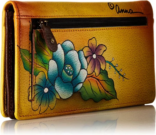 Vista 2 de Anna by Anuschka Cartera de mano de cuero genuino para mujer
