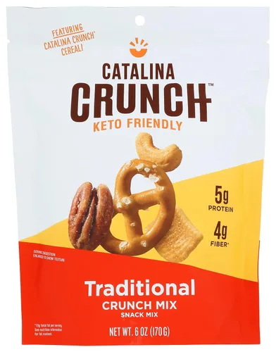Vista 6 de Catalina Snacks Crunch - Mezcla de aperitivos cheddar, apta para dieta cetogénica, sin gluten, 6 onzas (paquete de 6)