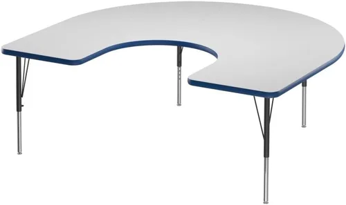 Vista 59 de Correll - Mesa rectangular de 24 x 36 pulgadas, mesa de actividades superior de borrado en seco, altura ajustable (19 a 29), laminado de alta