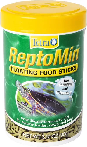 Vista 10 de Tetra ReptoMin Palitos de Comida Flotantes, Alimento para Tortugas Acuáticas, Tritones y Ranas, 1.94 oz