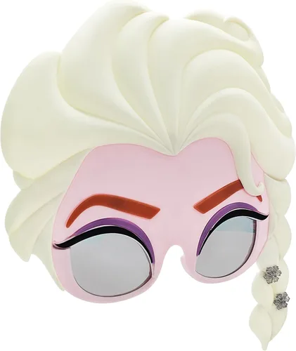 Vista 8 de Sun-Staches Gafas de sol de Frozen de Disney para niños, accesorios de disfraz de princesa, Elsa, Anna y Olaf Talla única para la mayoría