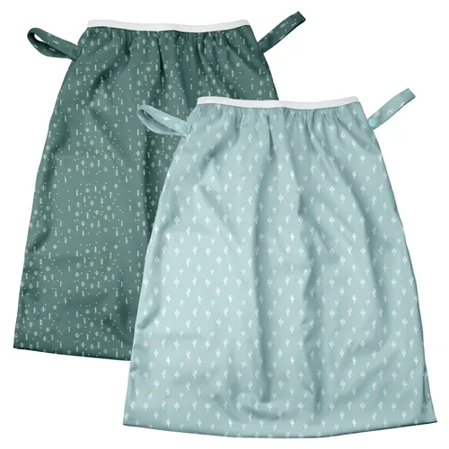 Vista 10 de Mama Koala Revestimiento de cubo para pañales de tela, reutilizable y lavable, impermeable, con correa para cubos de pañales, paquete de 2 (B003M)