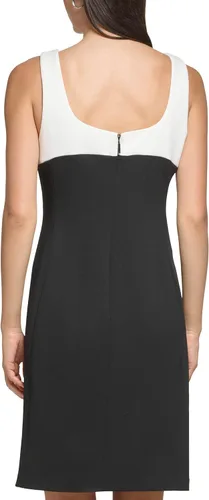 Vista 3 de Karl Lagerfeld Womens Square Neck Waist Detail Framing Dress