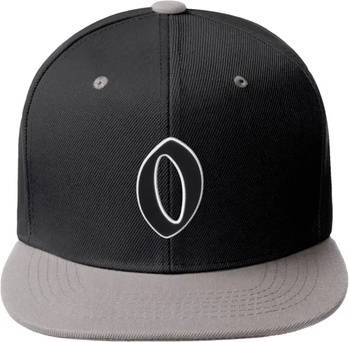 Vista 196 de Daxton Gorra clásica con visera de billete plano con letras del alfabeto inglés antiguo de la A a la Z