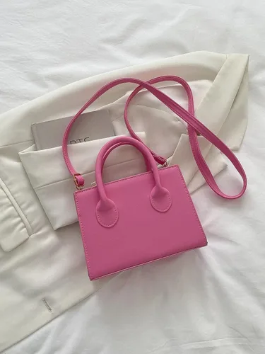 Vista 6 de GORGLITTER Bolso cruzado pequeño para mujer, bolso cruzado de doble asa para el hombro, bolso cruzado cuadrado