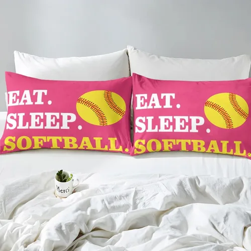 Vista 96 de Feelyou Juego de sábanas de béisbol para niños, juego de sábanas con temática deportiva de pelota, tamaño individual, para niños, adolescentes