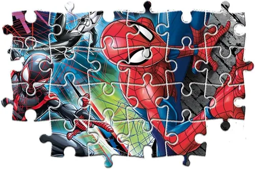 Vista 4 de Clementoni 24497 Clementoni-24497-Supercolor Puzzle-Spiderman-24 piezas maxi, multicolor