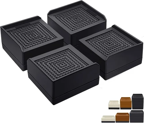 Vista 15 de ANNKUT Elevadores de Cama de 1.5 pulgadas, Bloques Elevadores Cuadrados Ajustables para Cama, Sofá, Mesa y Elevación de Sofá, Soporte de Trabajo