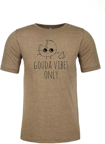 Vista 7 de Moonlight Makers Graphic Men's Tee, Funny T Shirt, Shirts with Cheese Sayings, Heather Gray or Indigo
