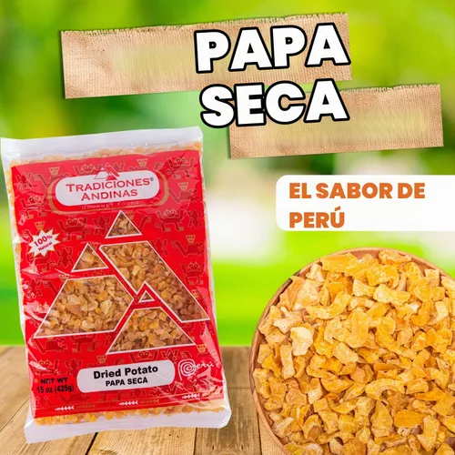 Vista 3 de Tradiciones Andinas Papa Seca Amarilla Peruana 15 oz - Papa Seca Amarilla Peruana, Productos Peruanos en una Bolsa, Producto Peruano