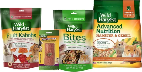 Vista 8 de Wild Harvest Dieta de nutrición avanzada para hámster y jerbo, 4 libras, multicolor, talla única (E1950W), 4 libras