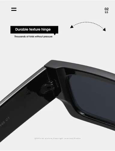 Vista 6 de Gafas de sol de sombreado con montura pequeña para hombres y mujeres, decoración de calle (color G, tamaño mediano)