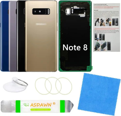 Vista 113 de Para Galaxy Note 8 SM-N950 All Carriers Reemplazo de cristal del panel Cinta preinstalada + lente de cámara preinstalada + kit de herramientas