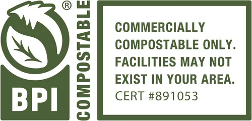 Vista 9 de BioBag Bolsas de almacenamiento de alimentos resellables 100% compostables certificadas, 20 unidades, cuartos de galón, perfectas para refrigerador