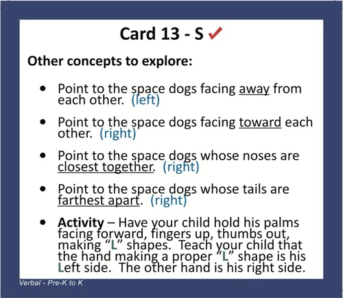 Vista 6 de Tarjetitas en inglés para superdotados y niños avanzados, para practicar conceptos y vocabulario, de la marca testingmom.com