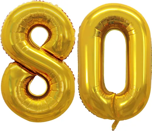 Vista 428 de Goer, conjunto de globos de papel aluminio para decoraciones de cumpleaños, globos de las letras de feliz cumpleaños y de números Oro