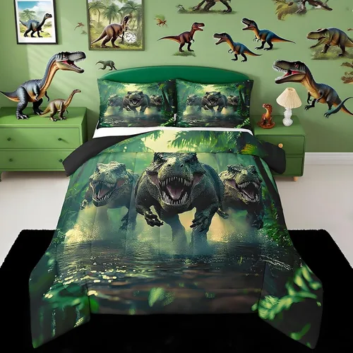 Vista 25 de Feelyou Juego de ropa de cama con lazos bonitos y cerezos, tamaño individual, para niños, juego de edredón con lazos de acuarela para niños, niñas