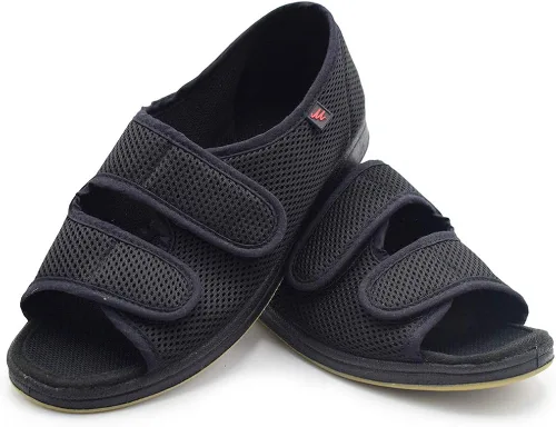 Vista 7 de WLESVAGO Sandalias diabéticas para mujer ancho ajustable para artritis y edema zapatos MS7008