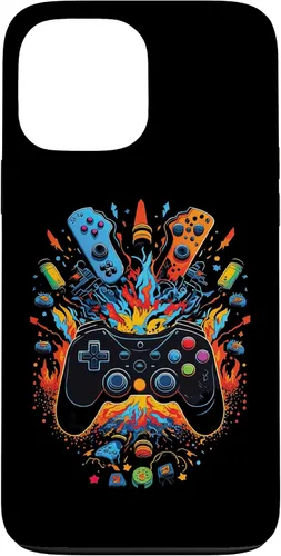 Vista 23 de iPhone 16 Gamer Aesthetic Graphic Gaming Video Games Boys Teens Kids Case
