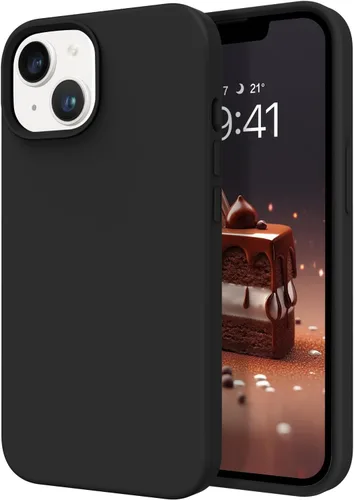 Vista 16 de Telaso Funda compatible con iPhone 14, silicona líquida de goma de gel suave para iPhone 14, funda delgada para teléfono con forro de microfibra