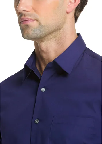 Vista 4 de Van Heusen - Camisa de vestir para hombre, de popelina ajustada lisa
