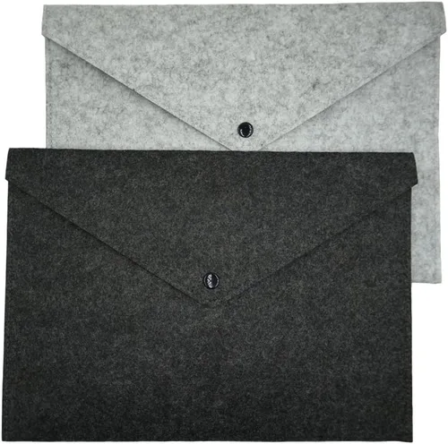 Vista 8 de Carpeta de archivos de fieltro, maletín duradero, bolsa de documentos, carpetas de archivos de papel, funda de cartera, sobre de carta, cierre