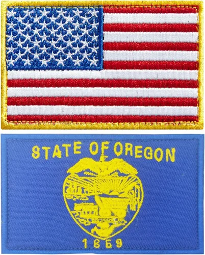 Vista 8 de stidsds Paquete de 2 parches bordados con la bandera de Estados Unidos de Alabama Alabama, bandera de Estados Unidos, bandera de Estados Unidos