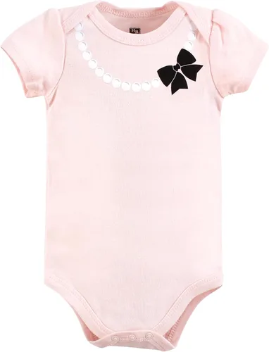 Vista 78 de Hudson Baby baby-girls Cotton Bodysuits 3-pack