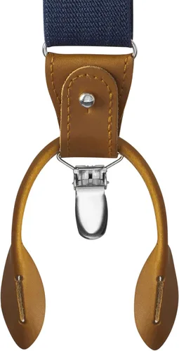 Vista 2 de Buyless - Tirantes de moda para hombre, 48 pulgadas, correas ajustables 1 14 pulgadas, parte trasera con clips y botones