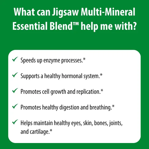Vista 6 de Jigsaw Health Mezcla esencial multimineral 90 cápsulas 90 porciones