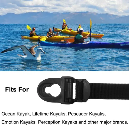 Vista 4 de Popbee Kayak Seat Repair Kit Clips & Hooks Compatible with Lifetime Emotion Seat Contain Seat Clips and Hooks Fits (8 Pack)
