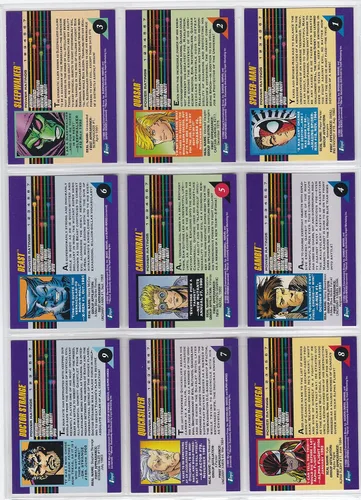 Vista 2 de 1992 Marvel Universe Series III Juego de 200 cartas NM/M Spider-Man, X-Men