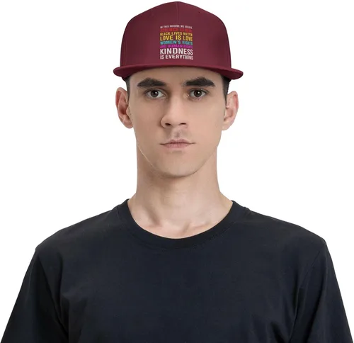 Vista 79 de Pride Flag in This House We Believe Science is Real Black Lives Matter Baseball Hats for Men Dad Hat,Black