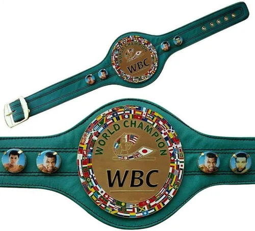 Vista 2 de WBC WBA WBO IBO Championships Boxeo Cinturón Replica Mini 5 Cinturones