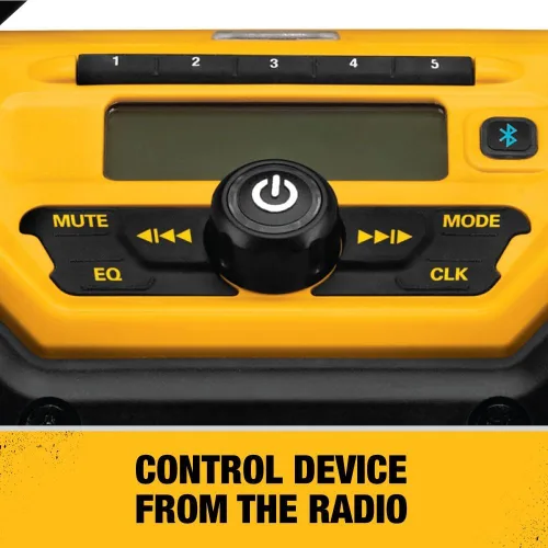 Vista 12 de DEWALT Radio Bluetooth MAX de 20 V, rango de 100 pies, portátil para lugares de trabajo (DCR025)