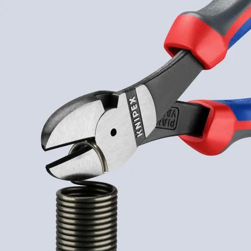 Vista 7 de KNIPEX Herramientas - Cortadores diagonales de alto apalancamiento, multicomponente (7402180) agarre cómodo de 7.25 pulgadas
