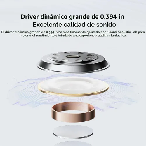 Vista 5 de Xiaomi Redmi Buds 6 Play Control dinámico de 10 mm Reducción de ruido AI Hasta 36 horas de duración de la batería Bluetooth® 5.4 Control