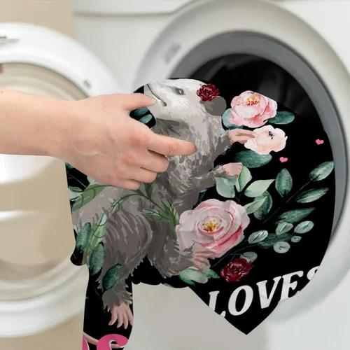 Vista 7 de Manta de zarigüeya personalizada Regalo ultrasuave de «Just A Girl Who Loves Opossums» para niñas, decoración divertida para el hogar de animales