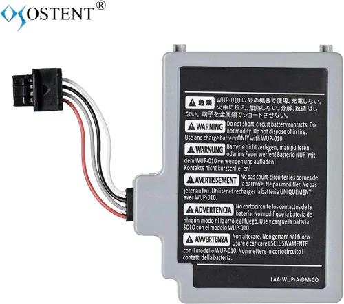 Vista 2 de OSTENT 37V 1500mAh Rechargeable Battery Pack Replacement for Nintendo Wii U Gamepad