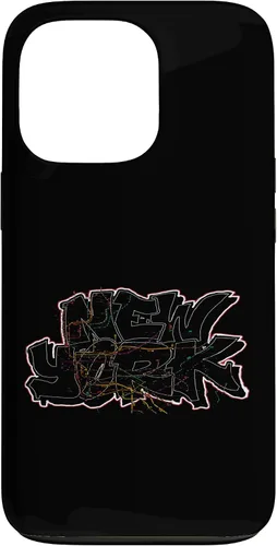 Vista 10 de Funda para iPhone 16 Graffiti New York y trenes
