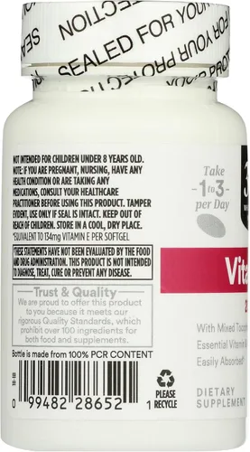 Vista 4 de 365 by Whole Foods Market, Vitamina E 200 UI, 120 CT