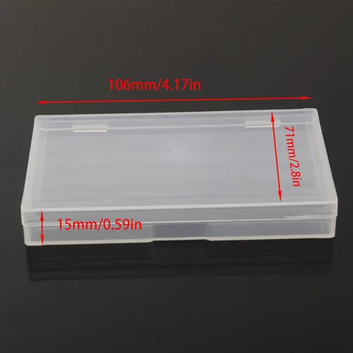Vista 4 de Caja de almacenamiento con 5 compartimentos para almacenamiento de fresas de fresado, roscas, taladros y herramientas de torneado, 71 x 106 x 15mm