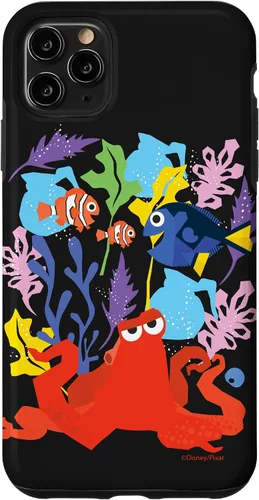 Vista 13 de Funda para iPhone 16 Disney PIXAR Finding Dory Nemo, Marlin y Hank